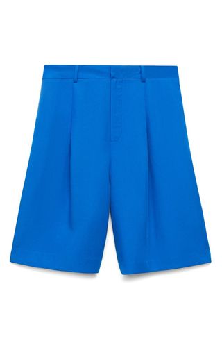 Pleated Bermuda Shorts