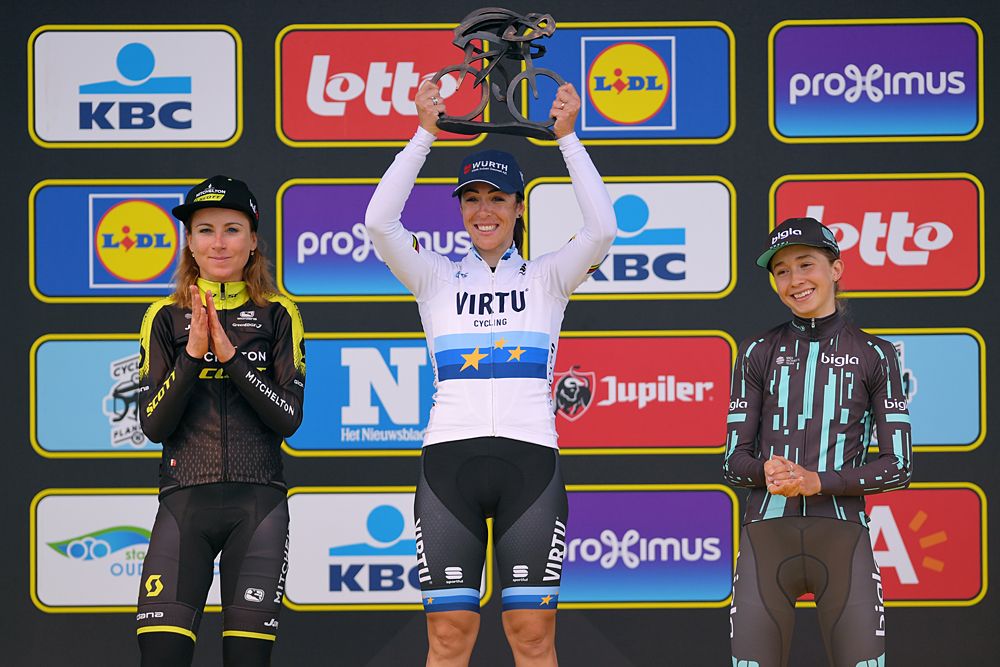 Marta Bastianelli (Virtu) wins Tour of Flanders, Annemiek van Vleuten (Mitchelton-Scott) was second, Cecilie Uttrup Ludwig (Bigla) was third
