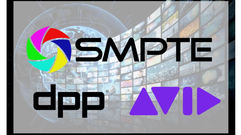 The SMPTE logo alongside other logos.