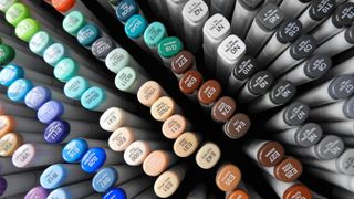 Cheap Copic markers displayed in order of colour - Copic marker Black Friday