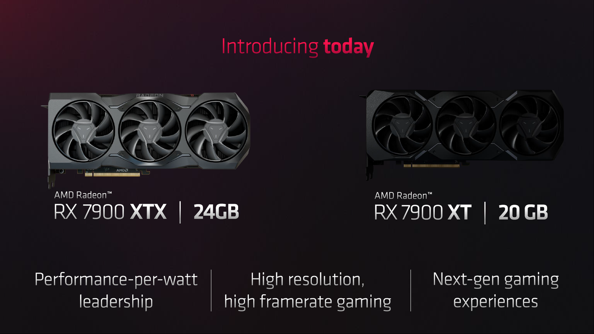 AMD RDNA 3 and Radeon RX 7900 XT / XTX Slide Deck
