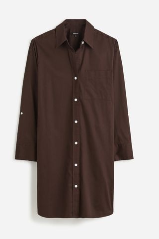 Madewell Y-Neck Relaxed Shirtdress (Was $128) 