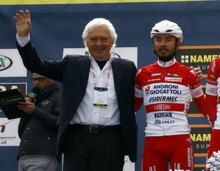 Androni Giocattoli team manager Gianni Savio with Rodolfo Torres