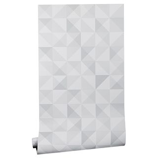 triangular design with subtle walls and white background