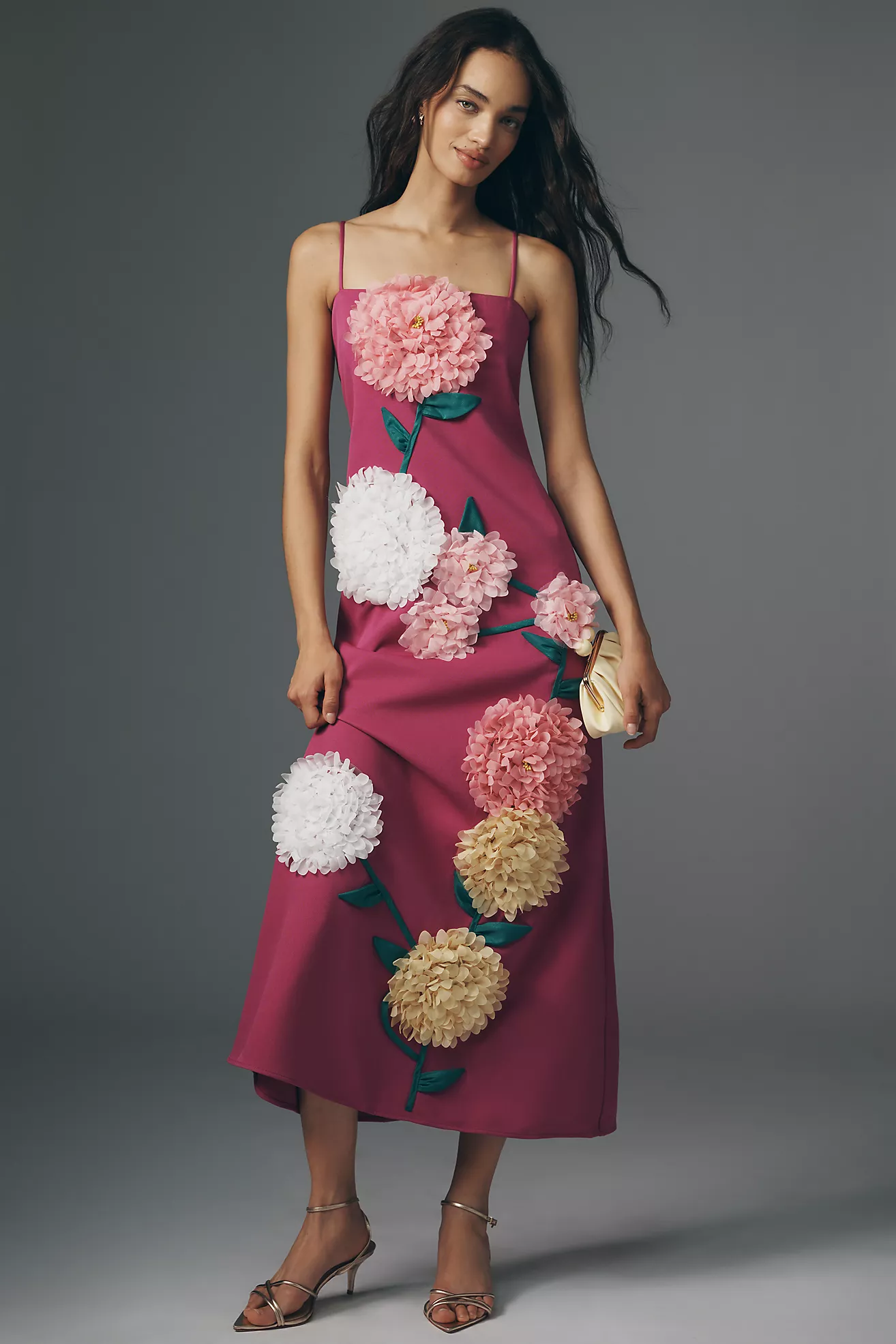 Elliatt Buttercup Floral Appliqu&amp;eacute; Maxi Dress