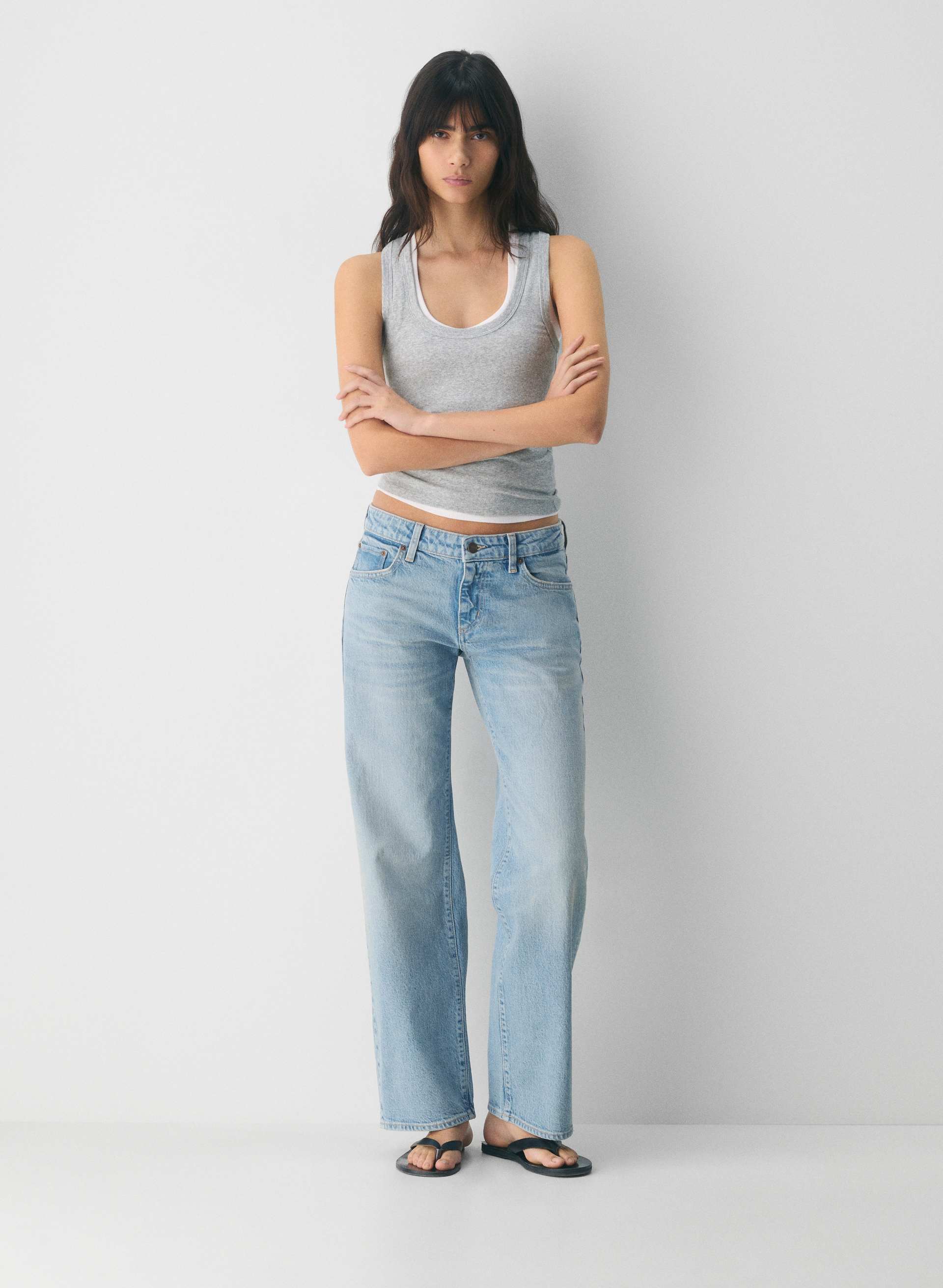 Salma Super Lo-Rise Straight Jean