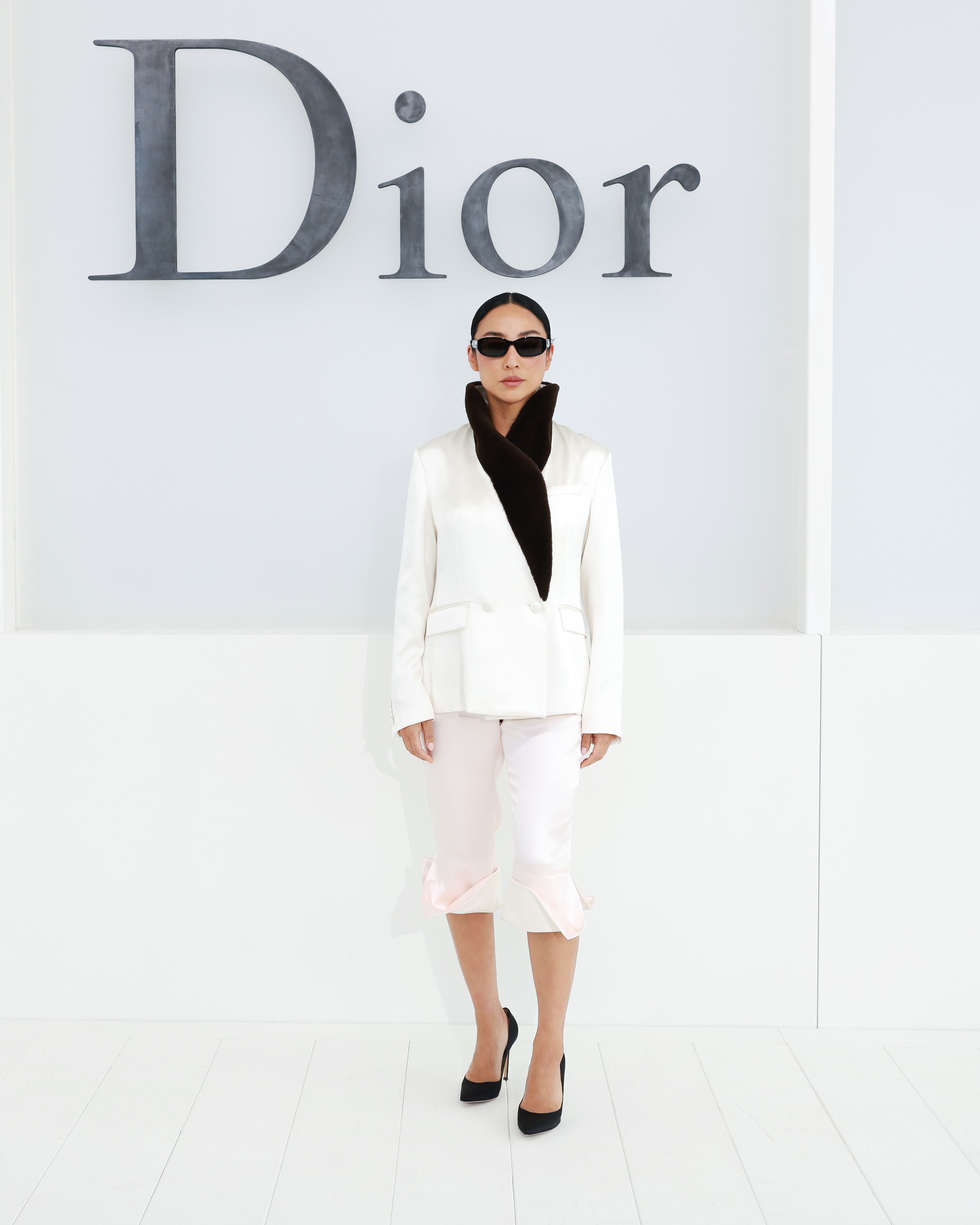 Greta Lee's Paris Fashion Week celebrity look at Dior's Spring/Summer 2027 show