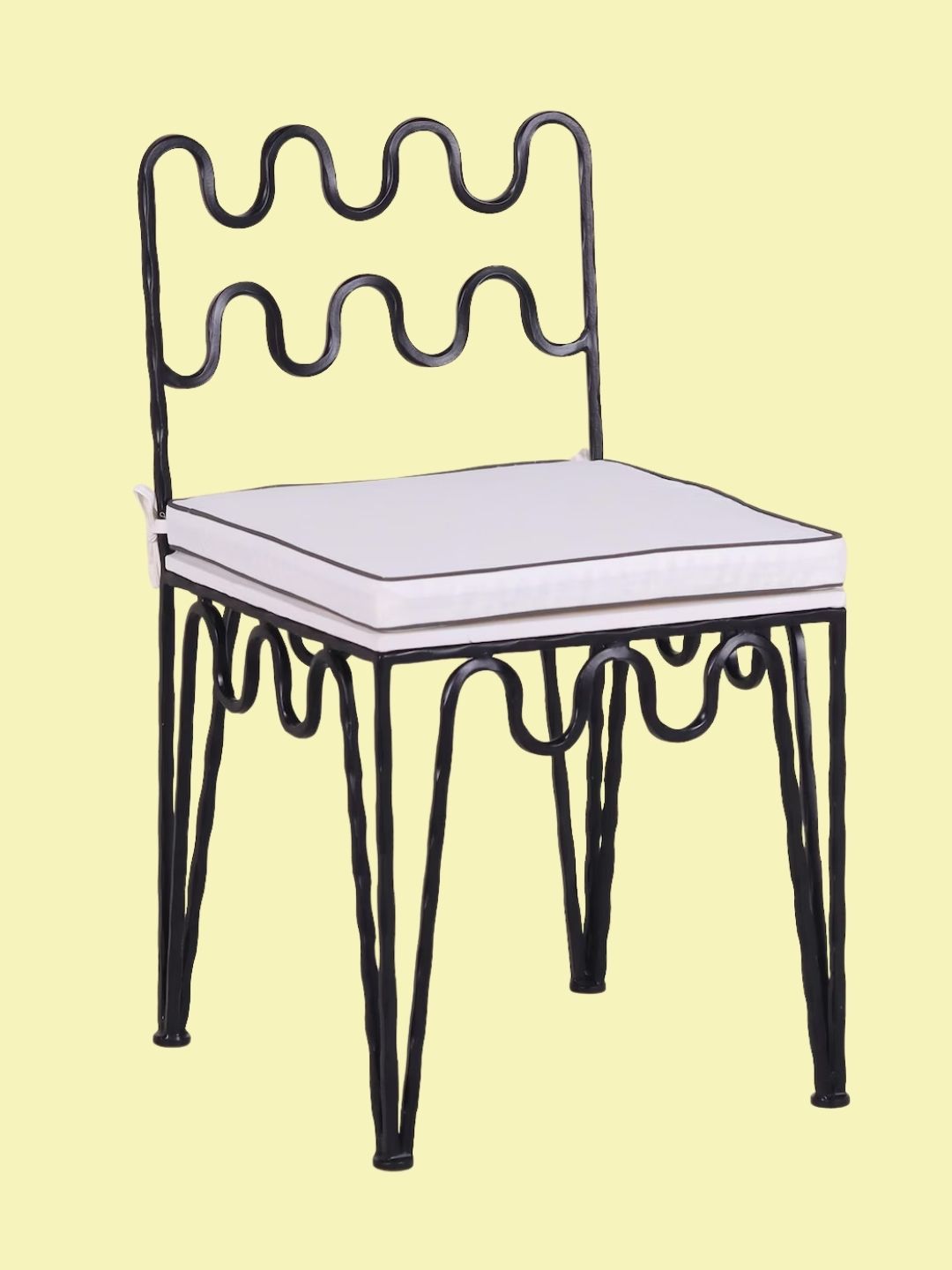 TREEHAUSEshop, Wave Metal/Iron Chair, Indoor/Outdoor