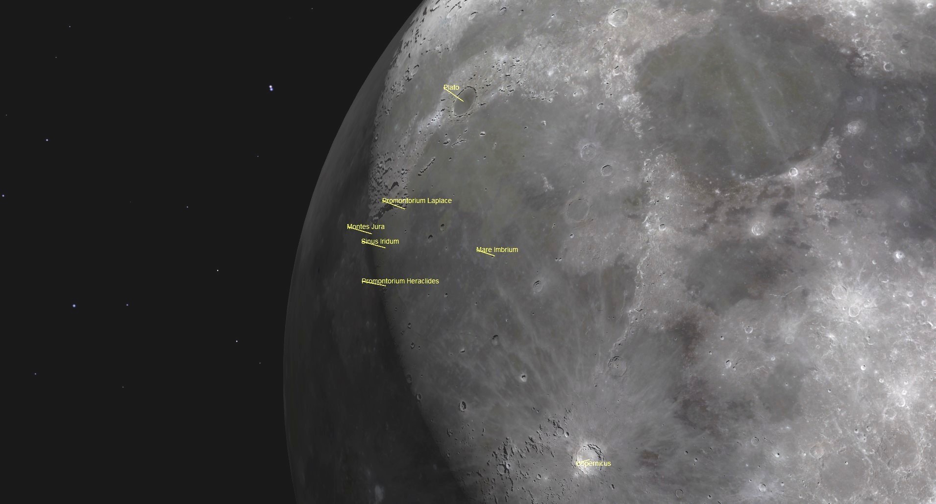 A map of the night sky.