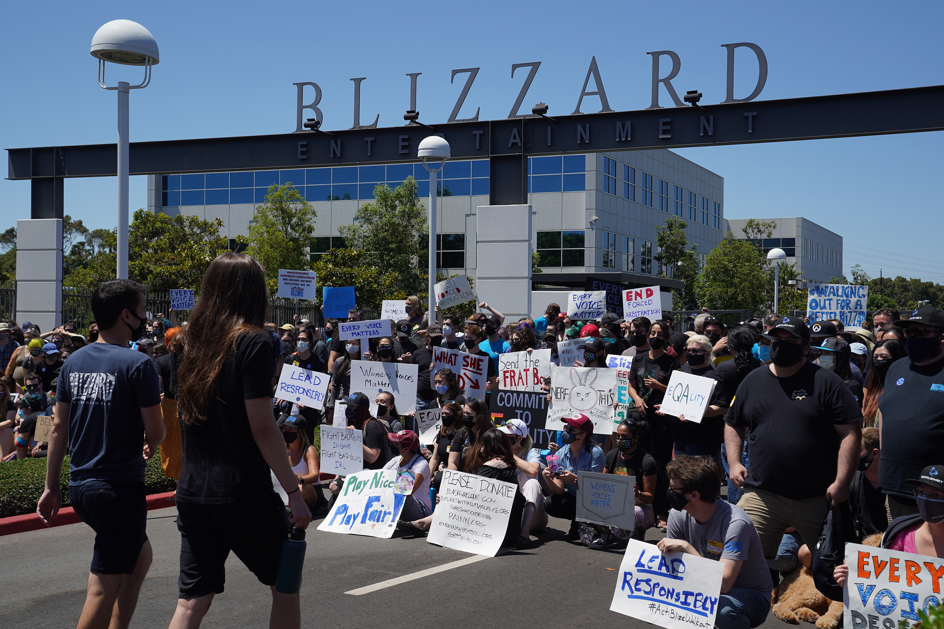 Protest at Activision Blizzard