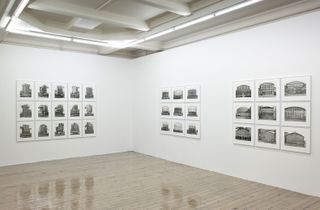 On display are five typologies of industrial structures, as well as a selection of single large-scale photographs