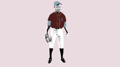 Joint, Standing, Baseball equipment, Sports gear, Baseball player, Uniform, Baseball uniform, Knee, Jersey, Playing sports, 