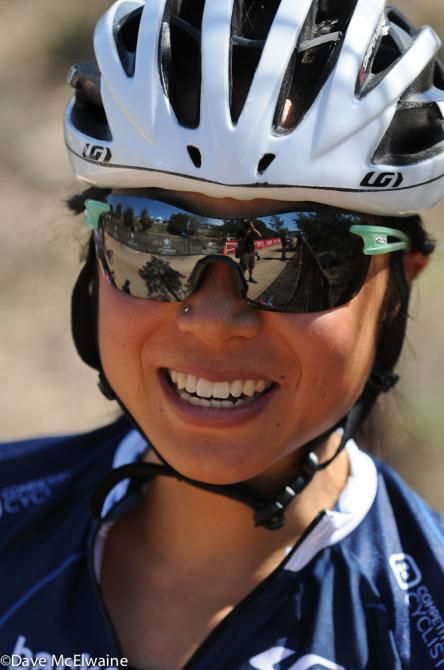 Evelyn Dong (Backcountry) before the race