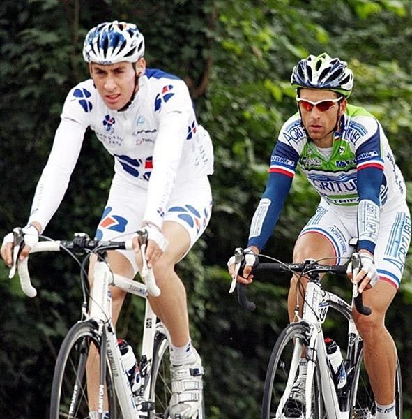 Mathieu Ladagnous (FdJ) and Nicolas Vogondy (Agritubel)