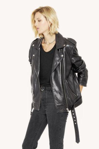 rebecca minkoff leather jacket