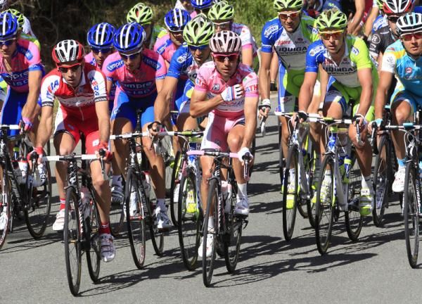 Joaquim Rodriguez (Katusha) was near the front of the peloton all day