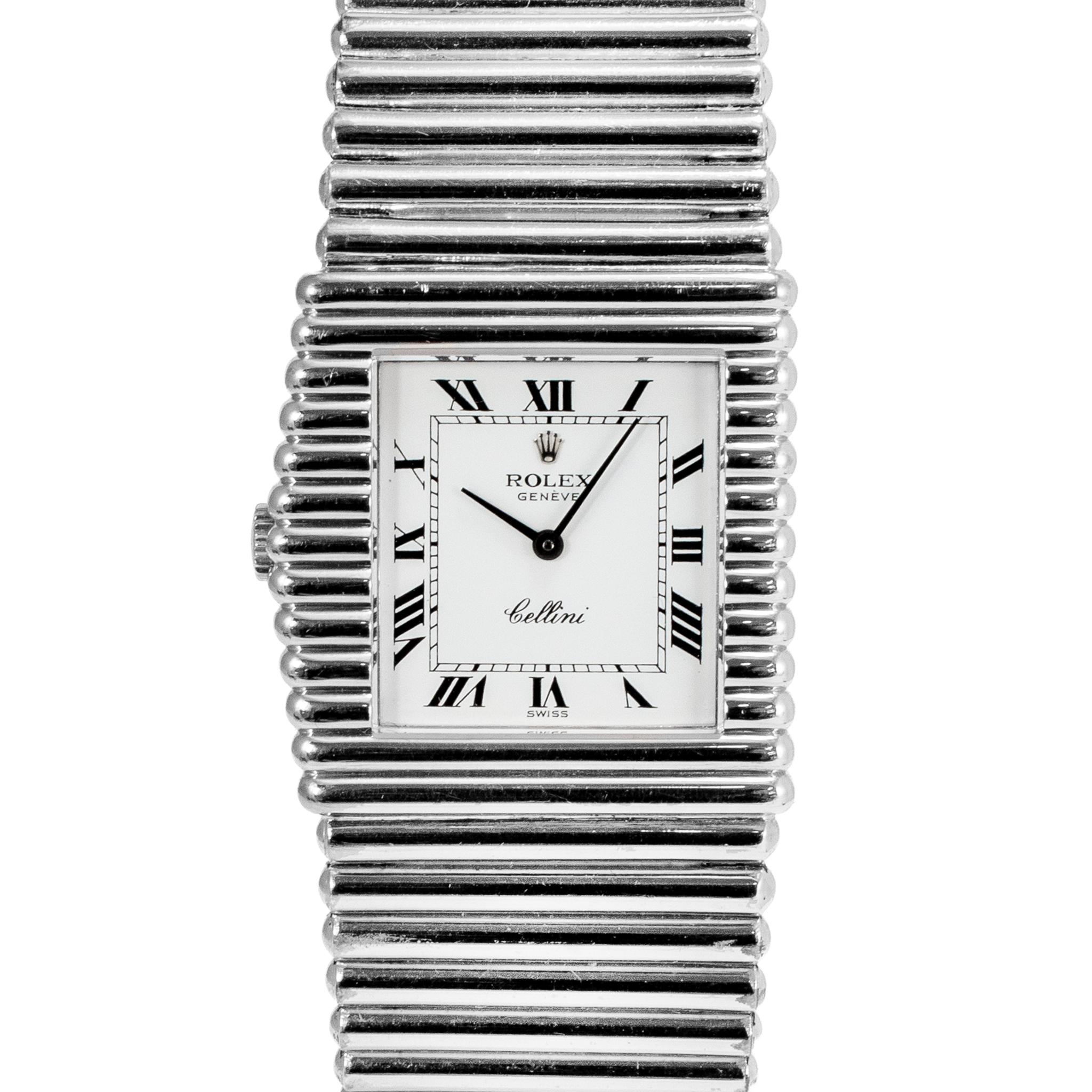 Rolex, Vintage Cellini 18K White Gold Watch