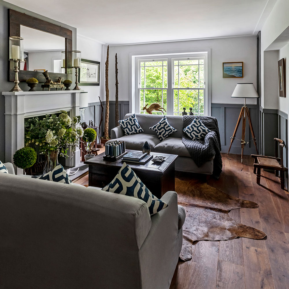 sofa with cushions