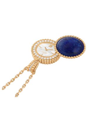 Van Cleef 
Arpels gold chain necklace with a hidden watch