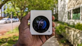 The Nubia Flip 5G outdoors and in hand