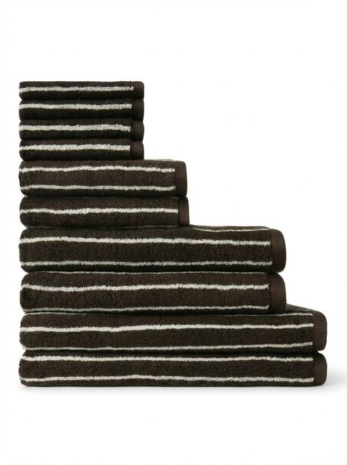 Complete Luxe Bath Bundle in Espresso Coconut Stripe
