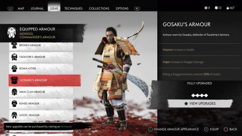 Best Ghost of Tsushima armor: all Ghost armor, Gosaku, Kensei, and more ...