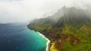 The lush landscape of Kauai