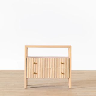 A fluted nightstand 