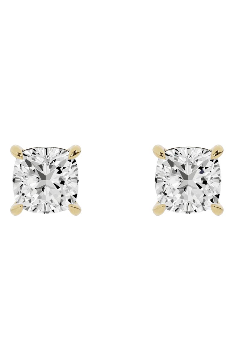 Jennifer Fisher 18k Gold Cushion Cut Lab Created Diamond Stud Earrings