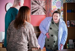 EastEnders Bernie Taylor goes into labour 