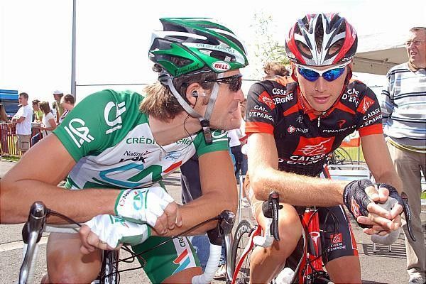 Jimmy Engoulvent (Credit Agricole) and Arnaud Coyot (Caisse d'Eparnge)