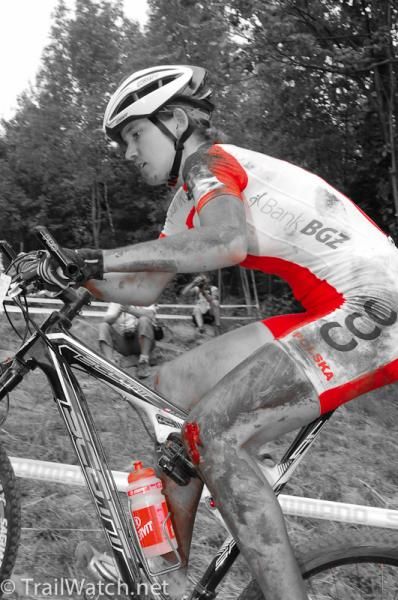 There were plenty of crashes on the technical Mont-Sainte-Anne course