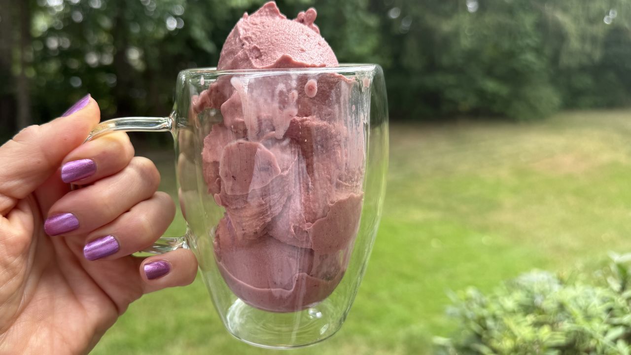 Ninja Creami cherry vanilla frozen yogurt