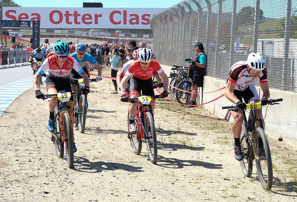 Nicola Rohrbach (Felt) made his presence known during the first lap