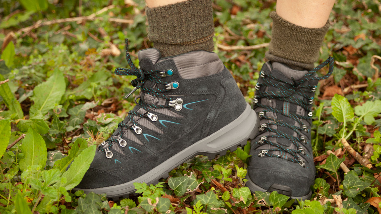 Women Hiking Boots Suede Ankle Bootie Outdoor Walking Trekking Non-Slip Combat 
