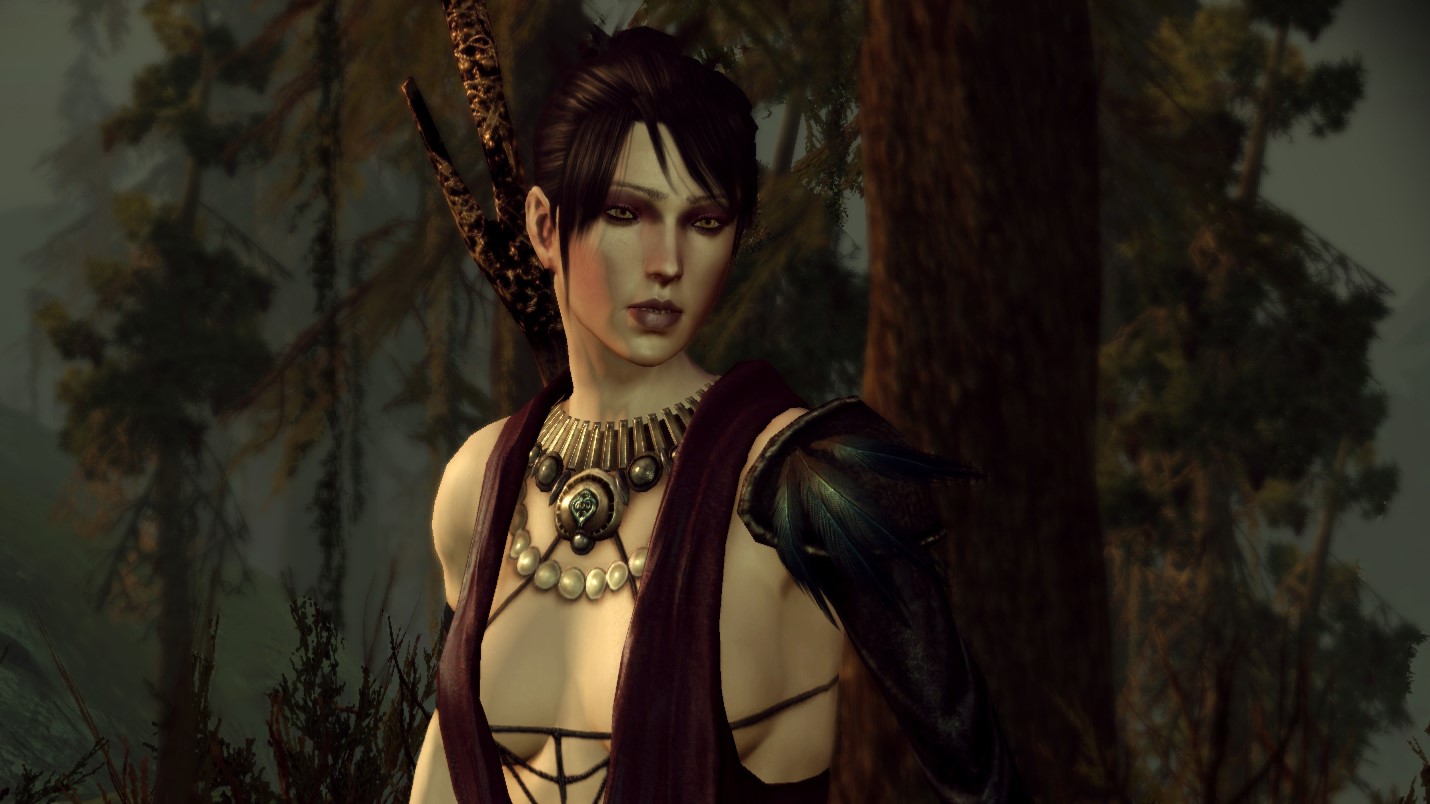 Morrigan the forest witch in Dragon Age Origins.