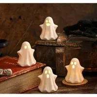 The Holiday Aisle 4x ceramic light up ghost