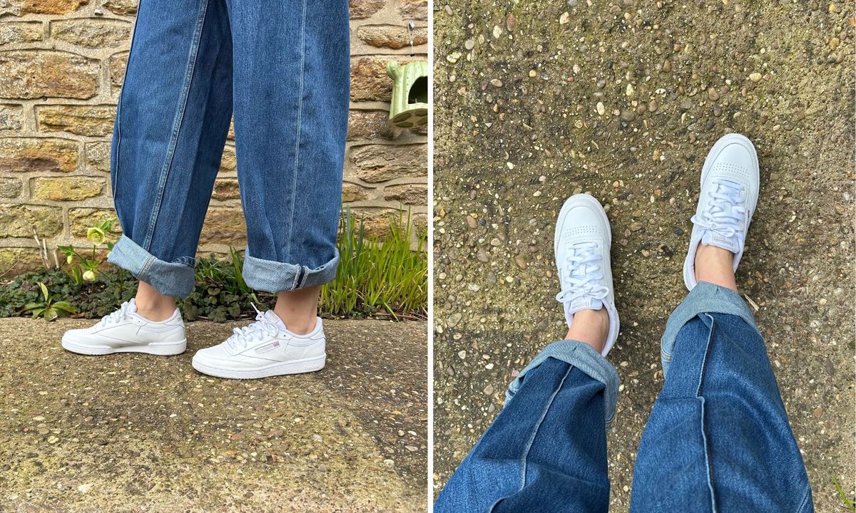 完璧な春のトレーナーをお探しですか？ Reebok Club C 85は、ゆったりとしたデニムからサテンのスカートまですべてに合わせます