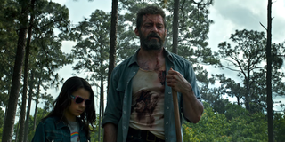 Logan Wolverine and X-23 together in forest