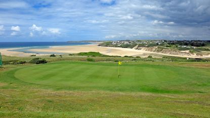 West Cornwall Golf Club - beach view