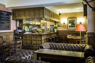 Foxhunter bar at the Angel Hotel, Abergavenny