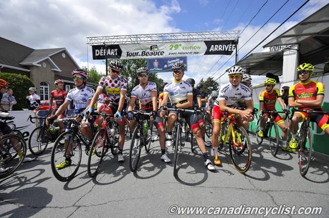 The jerseys line up for the final stage