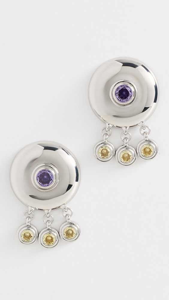 The Cleopatra Shaker Studs - Silver