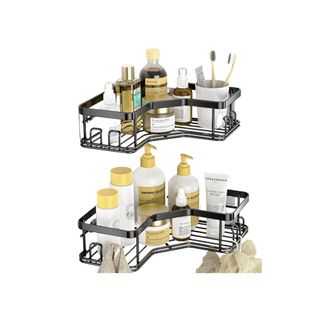 corner MAXIFFE Shower Caddy in black