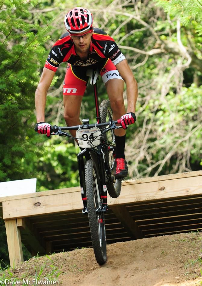 Payson McElveen (Rocky Mountain Chocolate) handling the drop with ease