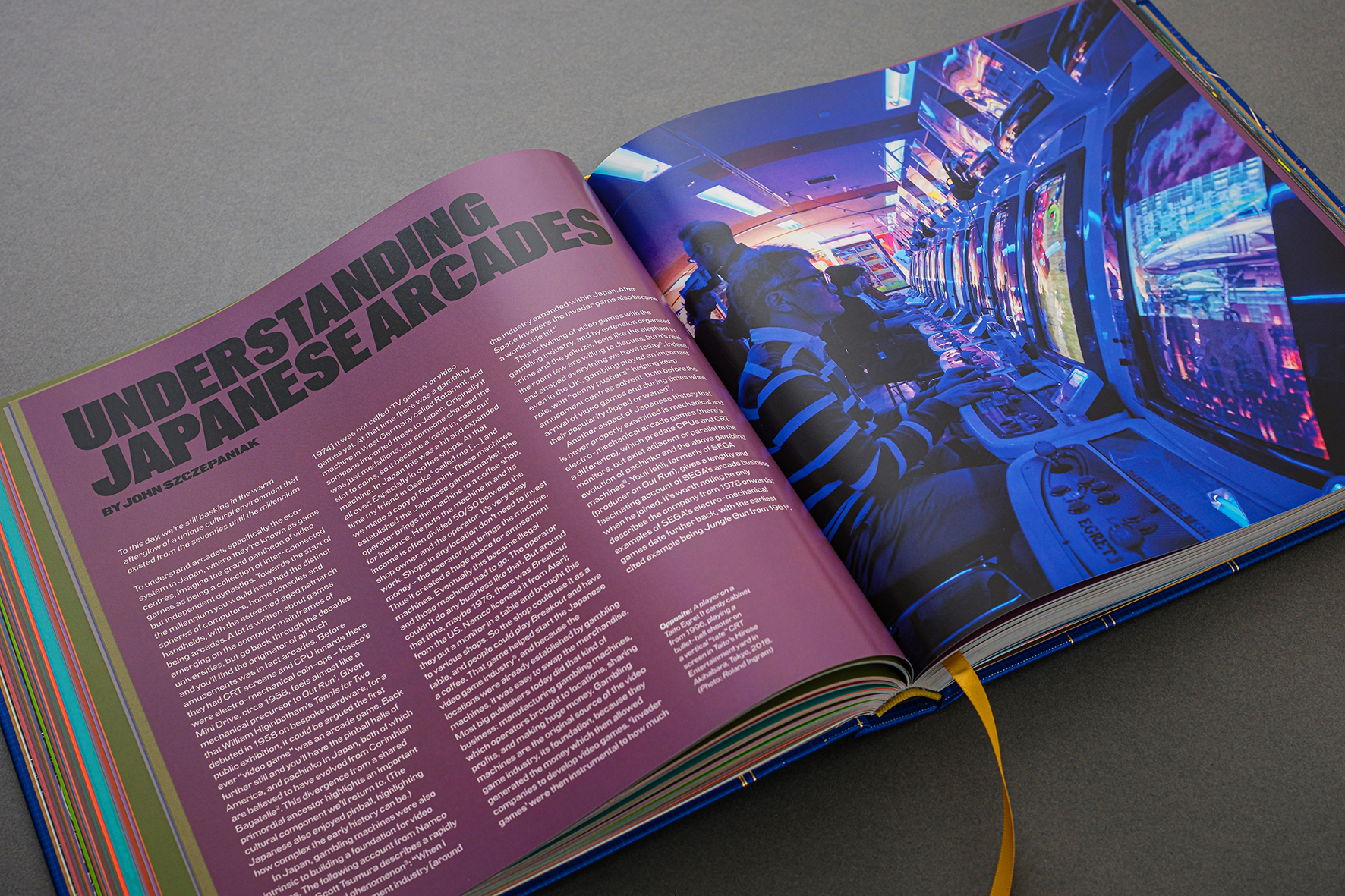 A blue book with gold foil