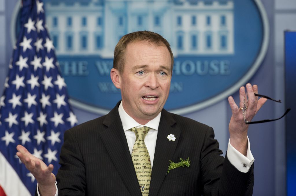 Office of Management and Budget Director Mick Mulvaney.