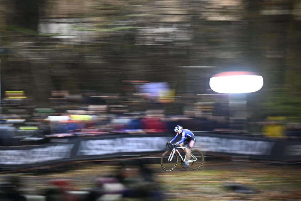 Dutch Puck Pieterse pictured in action during the women elite race of the Superprestige Diegem 6th stage out of 8 in the Superprestige cyclocross cycling competition in Diegem Wednesday 28 December 2022BELGA PHOTO JASPER JACOBS Photo by JASPER JACOBS BELGA MAG Belga via AFP Photo by JASPER JACOBSBELGA MAGAFP via Getty Images