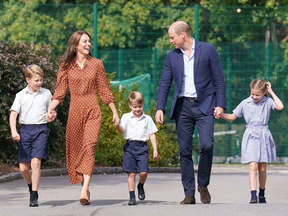 The Wales family arrive at Lambrook School in 2022