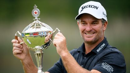Ryan Fox with the RBC Canadian Open trophy
